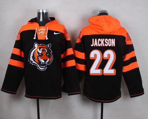 Nike Bengals #22 William Jackson Black Player Pullover NFL Hoodie Nike Bengals #22 William Jackson Black Player Pullover NFL Hoodie