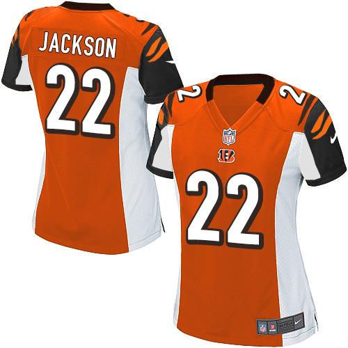 Nike Bengals #22 William Jackson Orange Alternate Women's Stitched NFL Elite Jersey