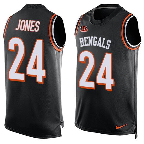 Nike Bengals #24 Adam Jones Black Team Color Men's Stitched NFL Limited Tank Top Jersey Nike Bengals #24 Adam Jones Black Team Color Men's Stitched NFL Limited Tank Top Jersey
