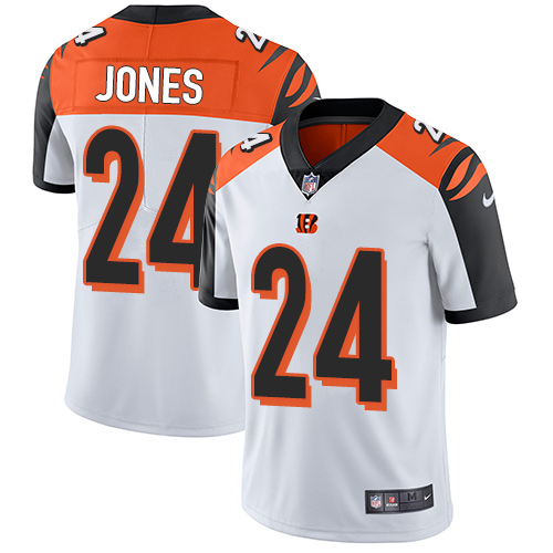 Nike Bengals #24 Adam Jones White Men's Stitched NFL Vapor Untouchable Limited Jersey Nike Bengals #24 Adam Jones White Men's Stitched NFL Vapor Untouchable Limited Jersey