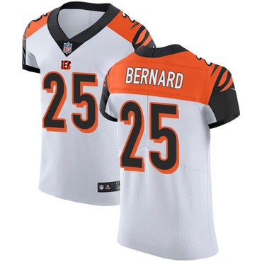 Nike Bengals #25 Giovani Bernard White Men's Stitched NFL Vapor Untouchable Elite Jersey Nike Bengals #25 Giovani Bernard White Men's Stitched NFL Vapor Untouchable Elite Jersey