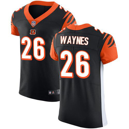 Nike Bengals #26 Trae Waynes Black Team Color Men's Stitched NFL Vapor Untouchable Elite Jersey Nike Bengals #26 Trae Waynes Black Team Color Men's Stitched NFL Vapor Untouchable Elite Jersey