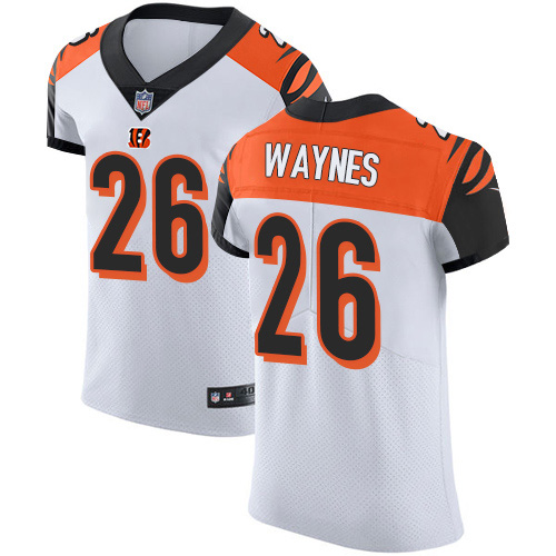 Nike Bengals #26 Trae Waynes White Men's Stitched NFL New Elite Jersey Nike Bengals #26 Trae Waynes White Men's Stitched NFL New Elite Jersey