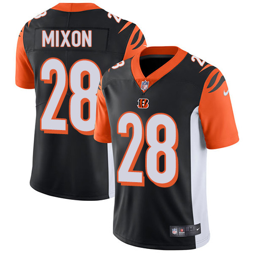 Nike Bengals #28 Joe Mixon Black Team Color Men's Stitched NFL Vapor Untouchable Limited Jersey Nike Bengals #28 Joe Mixon Black Team Color Men's Stitched NFL Vapor Untouchable Limited Jersey