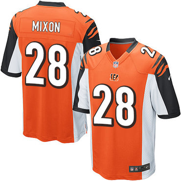 Nike Bengals #28 Joe Mixon Orange Alternate Youth Stitched NFL Elite Jersey