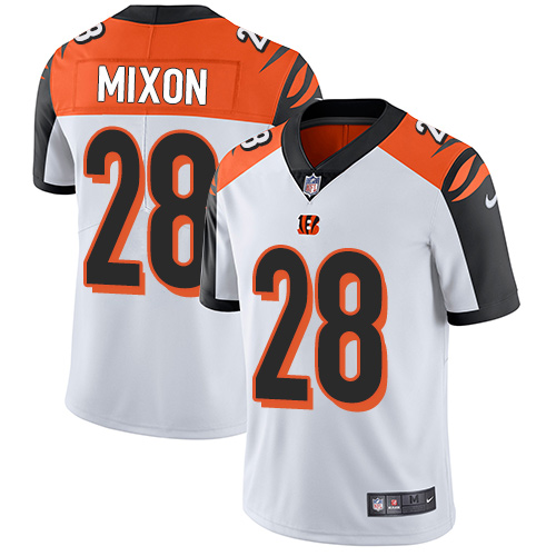 Nike Bengals #28 Joe Mixon White Men's Stitched NFL Vapor Untouchable Limited Jersey Nike Bengals #28 Joe Mixon White Men's Stitched NFL Vapor Untouchable Limited Jersey