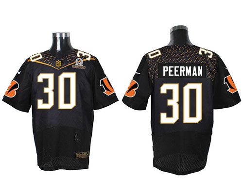 Nike Bengals #30 Cedric Peerman Black 2016 Pro Bowl Men's Stitched NFL Elite Jersey Nike Bengals #30 Cedric Peerman Black 2016 Pro Bowl Men's Stitched NFL Elite Jersey