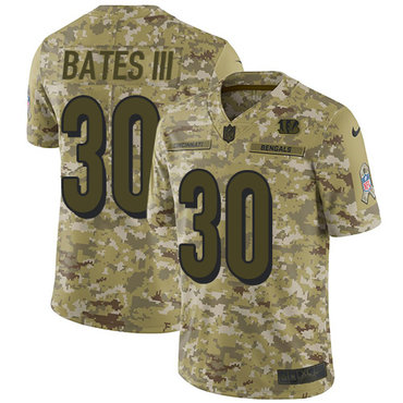 Nike Bengals #30 Jessie Bates III Camo Youth Stitched NFL Limited 2018 Salute to Service Jersey Nike Bengals #30 Jessie Bates III Camo Youth Stitched NFL Limited 2018 Salute to Service Jersey