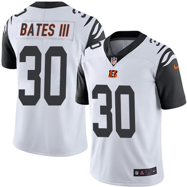 Nike Bengals #30 Jessie Bates III White Youth Stitched NFL Limited Rush Jersey Nike Bengals #30 Jessie Bates III White Youth Stitched NFL Limited Rush Jersey