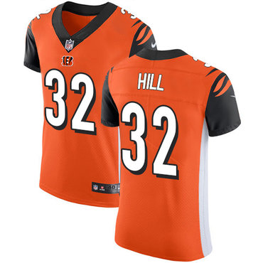 Nike Bengals #32 Jeremy Hill Orange Alternate Men's Stitched NFL Vapor Untouchable Elite Jersey