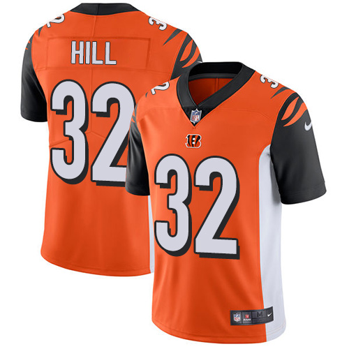 Nike Bengals #32 Jeremy Hill Orange Alternate Men's Stitched NFL Vapor Untouchable Limited Jersey Nike Bengals #32 Jeremy Hill Orange Alternate Men's Stitched NFL Vapor Untouchable Limited Jersey