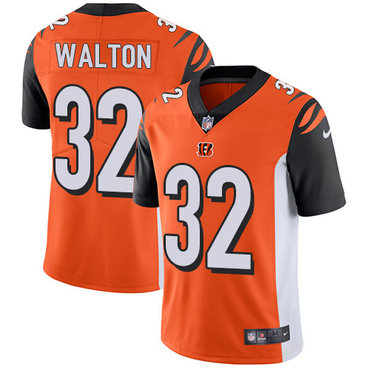Nike Bengals #32 Mark Walton Orange Alternate Men's Stitched NFL Vapor Untouchable Limited Jersey