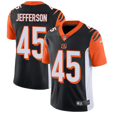 Nike Bengals #45 Malik Jefferson Black Team Color Men's Stitched NFL Vapor Untouchable Limited Jersey