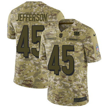 Nike Bengals #45 Malik Jefferson Camo Men's Stitched NFL Limited 2018 Salute To Service Jersey Nike Bengals #45 Malik Jefferson Camo Men's Stitched NFL Limited 2018 Salute To Service Jersey