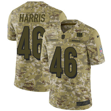 Nike Bengals #46 Clark Harris Camo Youth Stitched NFL Limited 2018 Salute to Service Jersey Nike Bengals #46 Clark Harris Camo Youth Stitched NFL Limited 2018 Salute to Service Jersey