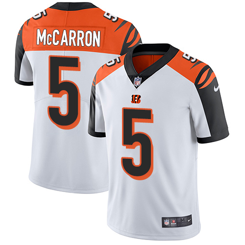 Nike Bengals #5 AJ McCarron White Men's Stitched NFL Vapor Untouchable Limited Jersey Nike Bengals #5 AJ McCarron White Men's Stitched NFL Vapor Untouchable Limited Jersey