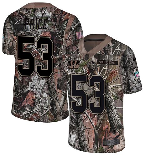Nike Bengals #53 Billy Price Camo Men's Stitched NFL Limited Rush Realtree Jersey Nike Bengals #53 Billy Price Camo Men's Stitched NFL Limited Rush Realtree Jersey