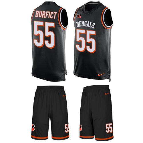 Nike Bengals #55 Vontaze Burfict Black Team Color Men's Stitched NFL Limited Tank Top Suit Jersey Nike Bengals #55 Vontaze Burfict Black Team Color Men's Stitched NFL Limited Tank Top Suit Jersey