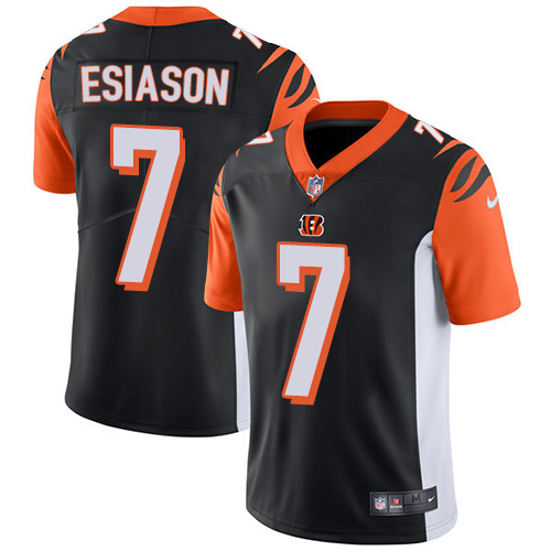 Nike Bengals #7 Boomer Esiason Black Team Color Men's Stitched NFL Vapor Untouchable Limited Jersey Nike Bengals #7 Boomer Esiason Black Team Color Men's Stitched NFL Vapor Untouchable Limited Jersey