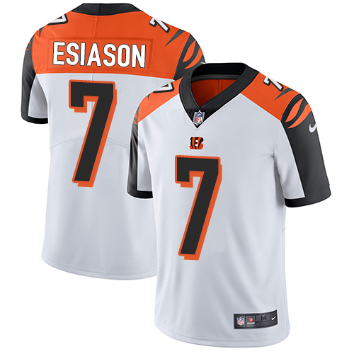 Nike Bengals #7 Boomer Esiason White Men's Stitched NFL Vapor Untouchable Limited Jersey Nike Bengals #7 Boomer Esiason White Men's Stitched NFL Vapor Untouchable Limited Jersey