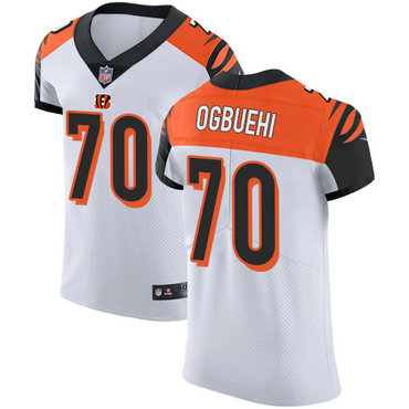 Nike Bengals #70 Cedric Ogbuehi White Men's Stitched NFL Vapor Untouchable Elite Jersey Nike Bengals #70 Cedric Ogbuehi White Men's Stitched NFL Vapor Untouchable Elite Jersey