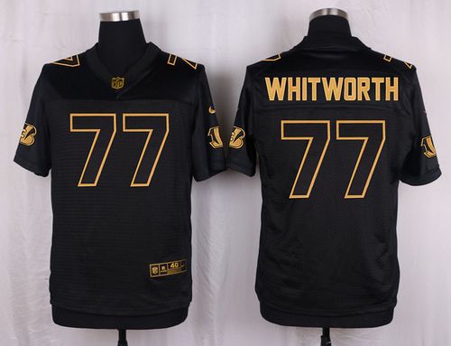Nike Bengals #77 Andrew Whitworth Black Men's Stitched NFL Elite Pro Line Gold Collection Jersey Nike Bengals #77 Andrew Whitworth Black Men's Stitched NFL Elite Pro Line Gold Collection Jersey