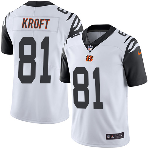 Nike Bengals #81 Tyler Kroft White Youth Stitched NFL Limited Rush Jersey Nike Bengals #81 Tyler Kroft White Youth Stitched NFL Limited Rush Jersey