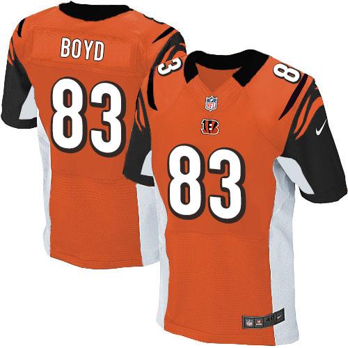 Nike Bengals #83 Tyler Boyd Orange Alternate Men's Stitched NFL Elite Jersey Nike Bengals #83 Tyler Boyd Orange Alternate Men's Stitched NFL Elite Jersey
