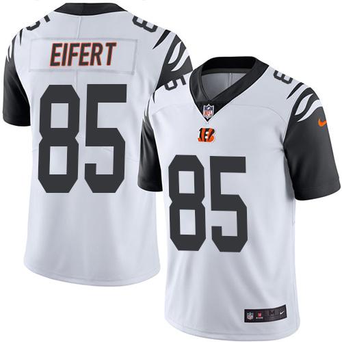 Nike Bengals #85 Tyler Eifert White Men's Stitched NFL Limited Rush Jersey Nike Bengals #85 Tyler Eifert White Men's Stitched NFL Limited Rush Jersey