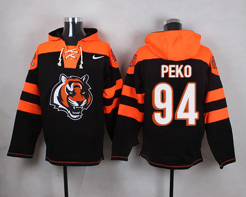 Nike Bengals #94 Domata Peko Black Player Pullover NFL Nike Bengals #94 Domata Peko Black Player Pullover NFL
