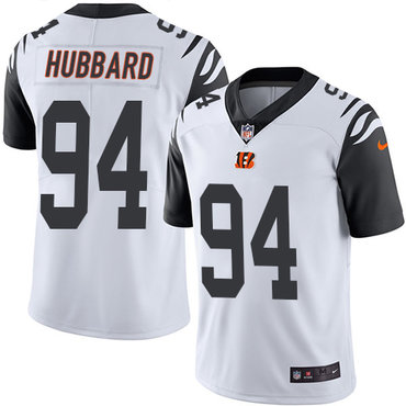 Nike Bengals #94 Sam Hubbard White Men's Stitched NFL Limited Rush Jersey Nike Bengals #94 Sam Hubbard White Men's Stitched NFL Limited Rush Jersey