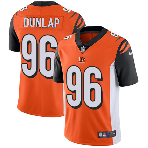 Nike Bengals #96 Carlos Dunlap Orange Alternate Men's Stitched NFL Vapor Untouchable Limited Jersey Nike Bengals #96 Carlos Dunlap Orange Alternate Men's Stitched NFL Vapor Untouchable Limited Jersey