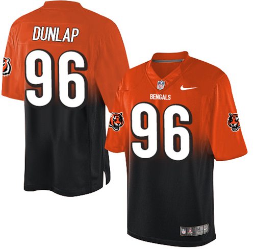 Nike Bengals #96 Carlos Dunlap Orange Black Men's Stitched NFL Elite Fadeaway Fashion Jersey Nike Bengals #96 Carlos Dunlap Orange Black Men's Stitched NFL Elite Fadeaway Fashion Jersey