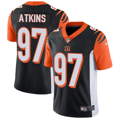 Nike Bengals #97 Geno Atkins Black Team Color Men's Stitched NFL Vapor Untouchable Limited Jersey Nike Bengals #97 Geno Atkins Black Team Color Men's Stitched NFL Vapor Untouchable Limited Jersey