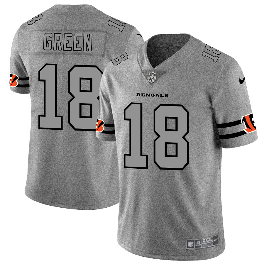 Nike Bengals 18 A.J. Green 2019 Gray Gridiron Gray Vapor Untouchable Limited Jersey Nike Bengals 18 A.J. Green 2019 Gray Gridiron Gray Vapor Untouchable Limited Jersey