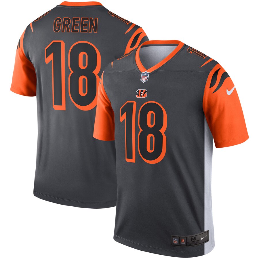 Nike Bengals 18 A.J. Green Black Inverted Legend Jersey Nike Bengals 18 A.J. Green Black Inverted Legend Jersey