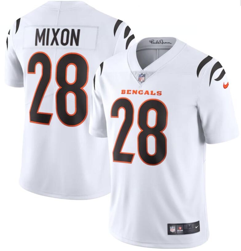 Nike Bengals 28 Joe Mixon White Vapor Limited Jersey Nike Bengals 28 Joe Mixon White Vapor Limited Jersey
