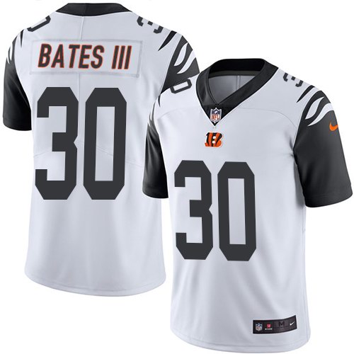 Nike Bengals 30 Jessie Bates III White Youth Color Rush Limited Jersey