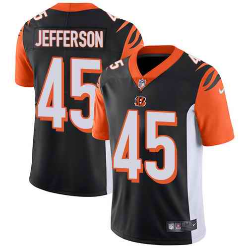Nike Bengals 45 Malik Jefferson Black Vapor Untouchable Limited Jersey Nike Bengals 45 Malik Jefferson Black Vapor Untouchable Limited Jersey