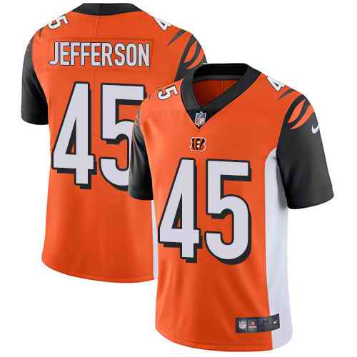 Nike Bengals 45 Malik Jefferson Orange Vapor Untouchable Limited Jersey Nike Bengals 45 Malik Jefferson Orange Vapor Untouchable Limited Jersey