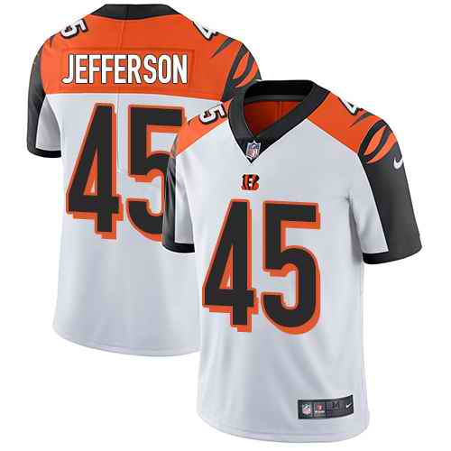 Nike Bengals 45 Malik Jefferson White Vapor Untouchable Limited Jersey Nike Bengals 45 Malik Jefferson White Vapor Untouchable Limited Jersey