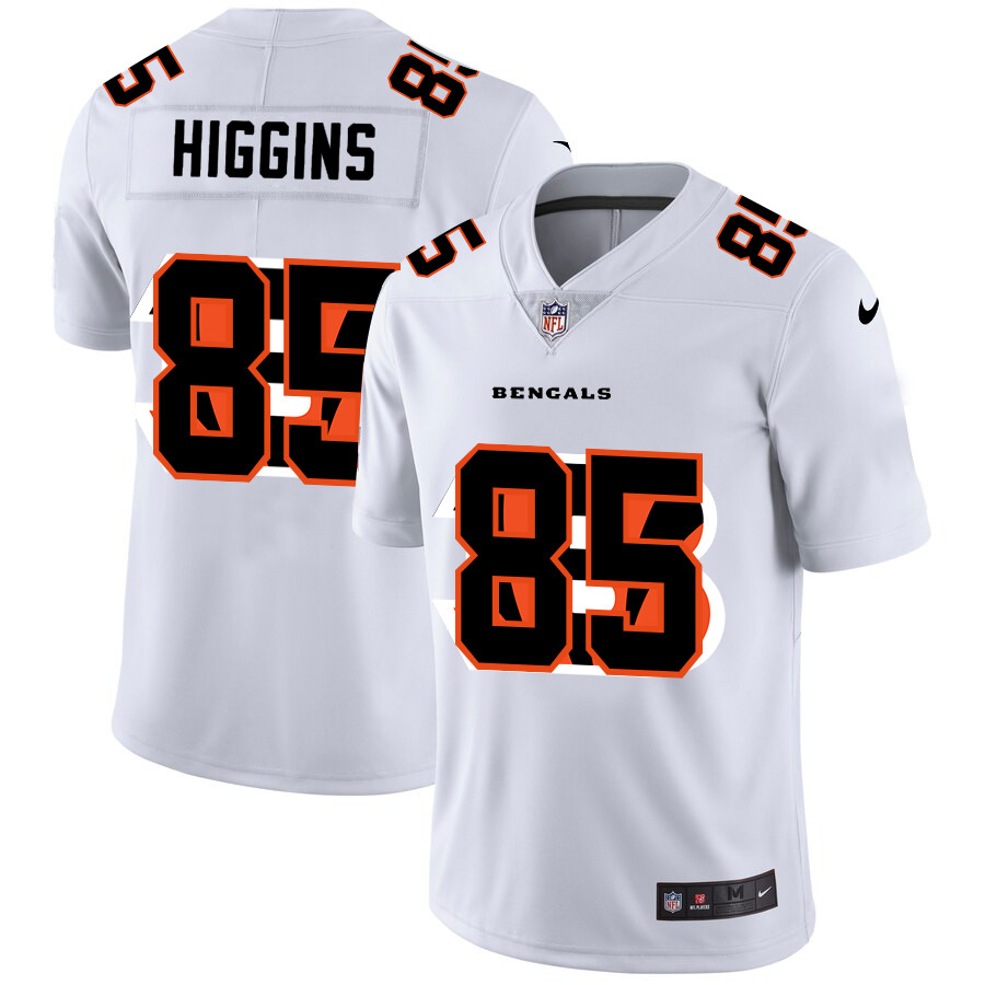 Nike Bengals 85 Tee Higgins White Shadow Logo Limited Jersey Nike Bengals 85 Tee Higgins White Shadow Logo Limited Jersey
