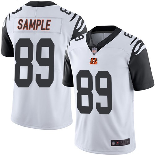 Nike Bengals 89 Drew Sample White 2019 NFL Draft First Round Pick Color Rush Limited Jersey Nike Bengals 89 Drew Sample White 2019 NFL Draft First Round Pick Color Rush Limited Jersey