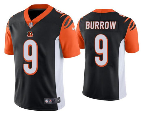 Nike Bengals 9 Joe Burrow Black Black 2020 NFL Draft First Round Pick Vapor Untouchable Limited Jersey Nike Bengals 9 Joe Burrow Black Black 2020 NFL Draft First Round Pick Vapor Untouchable Limited Jersey