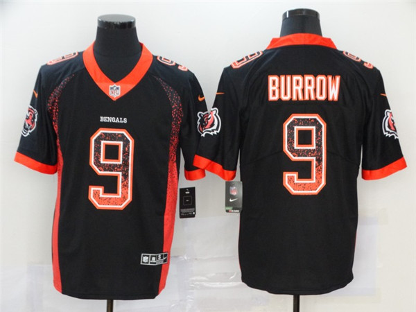 Nike Bengals 9 Joe Burrow Black Drift Fashion Limited Jersey Nike Bengals 9 Joe Burrow Black Drift Fashion Limited Jersey