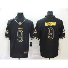 Nike Bengals 9 Joe Burrow Black Gold Jersey Nike Bengals 9 Joe Burrow Black Gold Jersey