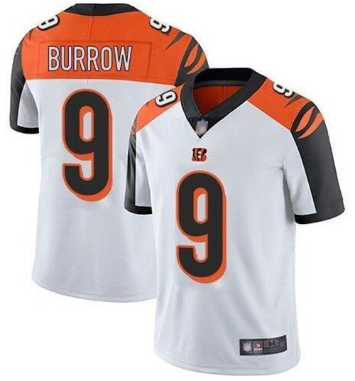Nike Bengals 9 Joe Burrow White Black 2020 NFL Draft First Round Pick Vapor Untouchable Limited Jersey Nike Bengals 9 Joe Burrow White Black 2020 NFL Draft First Round Pick Vapor Untouchable Limited Jersey