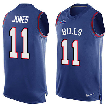 Nike Bills #11 Zay Jones Royal Blue Team Color Men's Stitched NFL Limited Tank Top Jersey Nike Bills #11 Zay Jones Royal Blue Team Color Men's Stitched NFL Limited Tank Top Jersey
