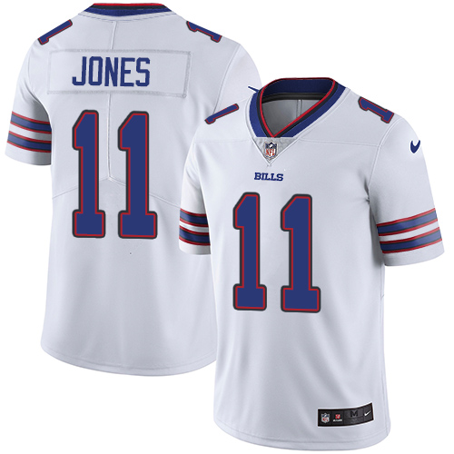 Nike Bills #11 Zay Jones White Men's Stitched NFL Vapor Untouchable Limited Jersey Nike Bills #11 Zay Jones White Men's Stitched NFL Vapor Untouchable Limited Jersey