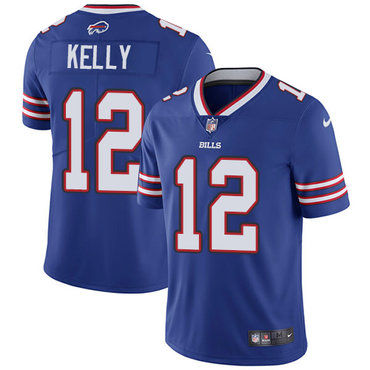 Nike Bills #12 Jim Kelly Royal Blue Team Color Men's Stitched NFL Vapor Untouchable Limited Jersey Nike Bills #12 Jim Kelly Royal Blue Team Color Men's Stitched NFL Vapor Untouchable Limited Jersey